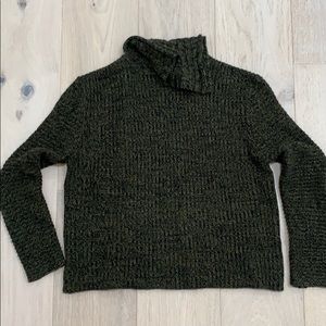 Turtleneck, sweater, elbow cutouts